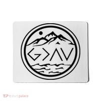 God Is Greater Than The High And Lows Graphic Inspirational Christian Mountain Mousepad thumb 0