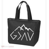 God Is Greater Than The Highs And Lows Minimalist Mountains Tote Bag thumb 3