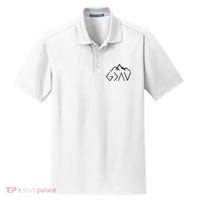 God Is Greater Than The Highs And Lows Minimalist Mountains Dry Zone Grid Polo thumb 0