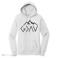 God Is Greater Than The Highs And Lows Minimalist Mountains Women's Hoodie thumb 0