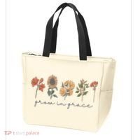 Grow In Grace Wildflower Boho Christian Scripture Religious Tote Bag thumb 3