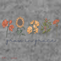 Grow In Grace Wildflower Boho Christian Scripture Religious Toddler Hoodie thumb 2
