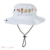 Grow In Grace Wildflower Boho Christian Scripture Religious Bucket Hat thumb 0