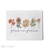 Grow In Grace Wildflower Boho Christian Scripture Religious Mousepad thumb 0