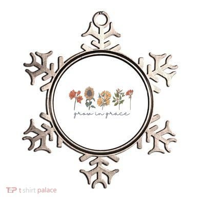 Grow In Grace Wildflower Boho Christian Scripture Religious Ornament
