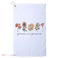 Grow In Grace Wildflower Boho Christian Scripture Religious Golf Towel thumb 0
