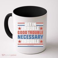 Get In Good Necessary Trouble John Lewis Protest Coffee Mug thumb 0