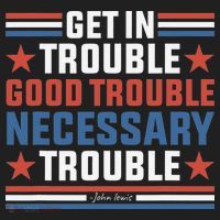 Get In Good Necessary Trouble John Lewis Protest Beanie thumb 2