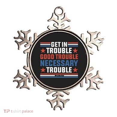 Get In Good Necessary Trouble John Lewis Protest Ornament