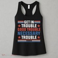 Get In Good Necessary Trouble John Lewis Protest Women's Tank Top thumb 3