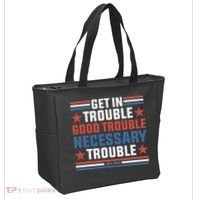 Get In Good Necessary Trouble John Lewis Protest Tote Bag thumb 2