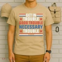 Get In Good Necessary Trouble John Lewis Protest T-Shirt thumb 6