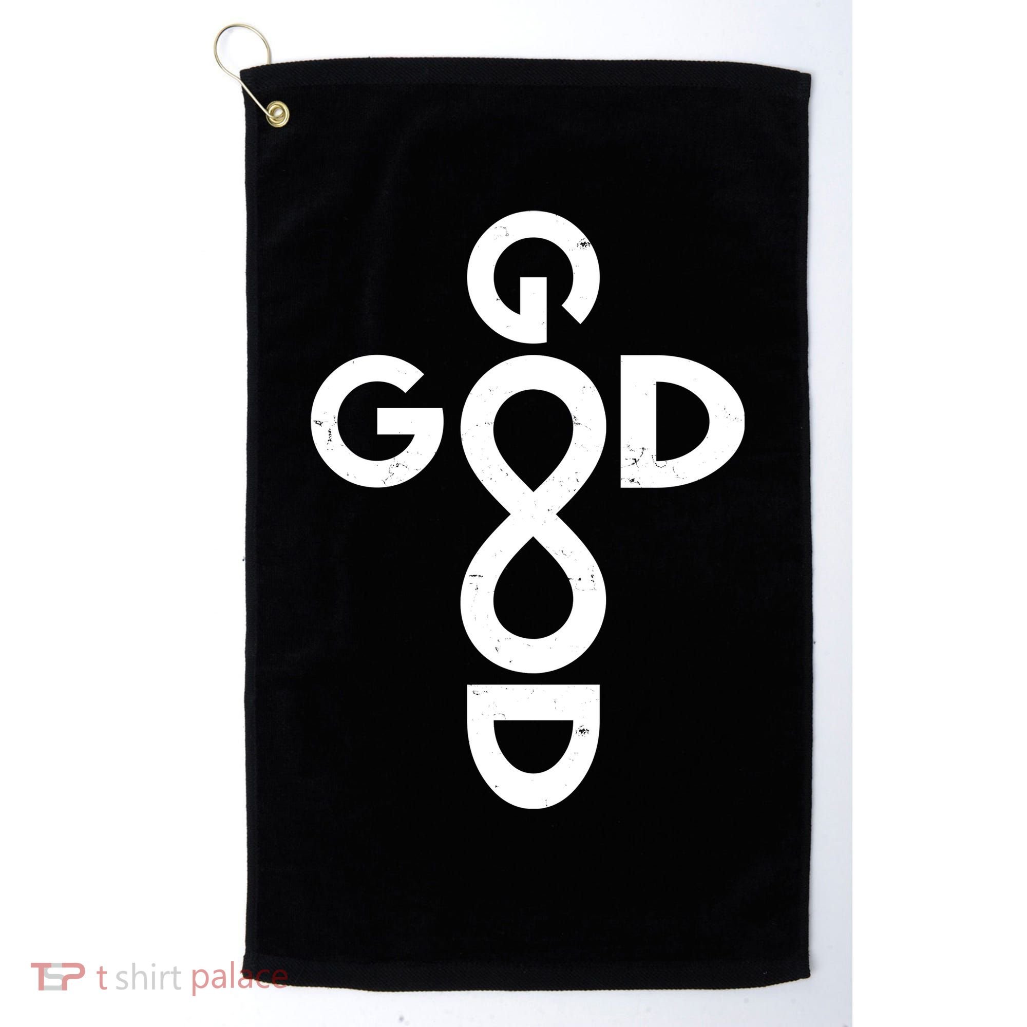 Good Is Good Cross Jesus Logo Golf Towel