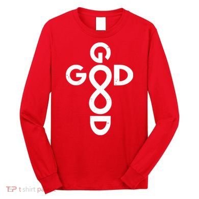 Good Is Good Cross Jesus Logo Long Sleeve Shirt