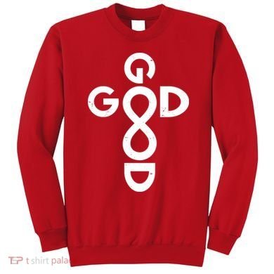 Good Is Good Cross Jesus Logo Sweatshirt