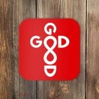 Good Is Good Cross Jesus Logo Coaster thumb 0
