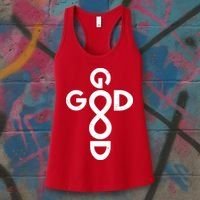 Good Is Good Cross Jesus Logo Women's Tank Top thumb 3