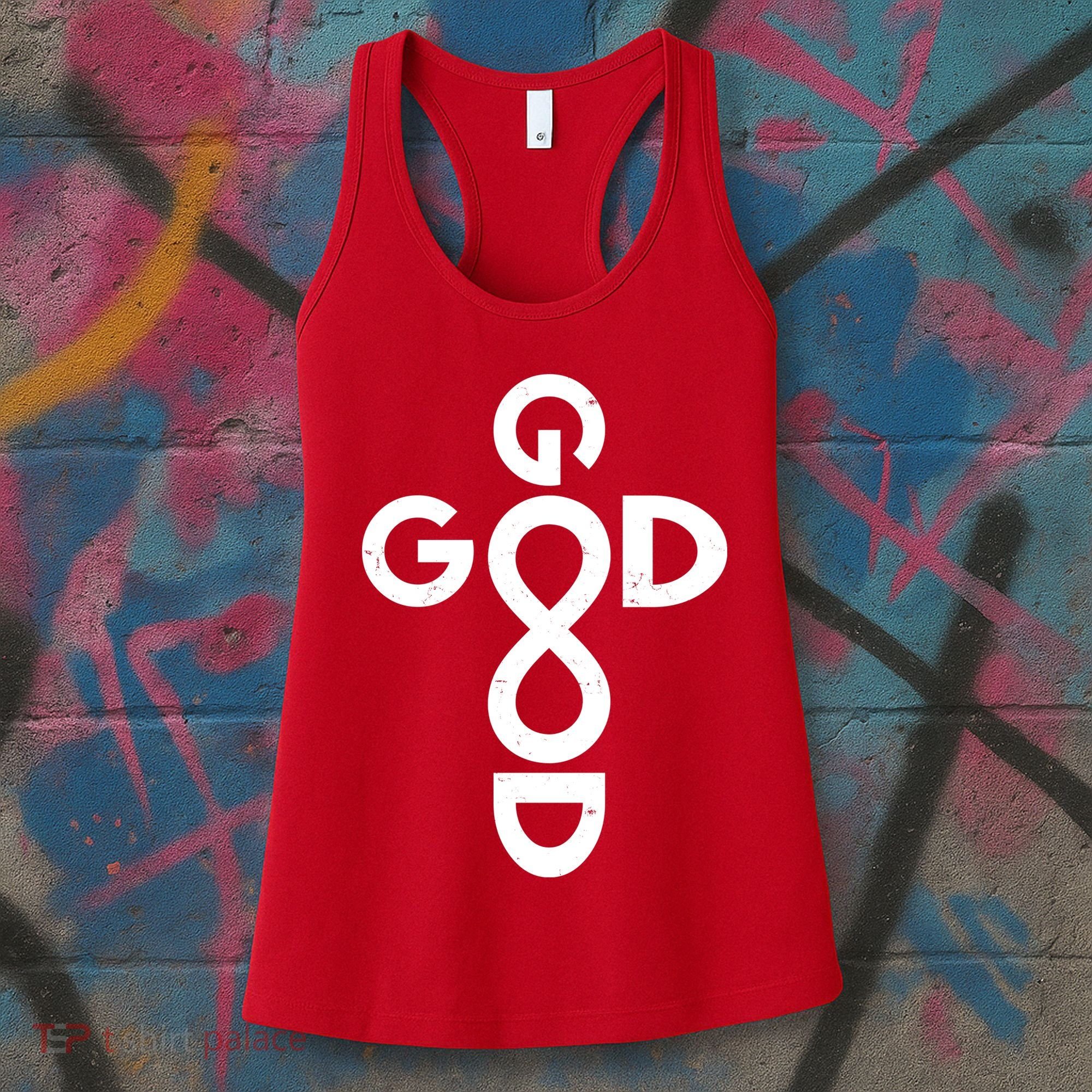 Good Is Good Cross Jesus Logo Women's Tank Top