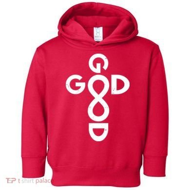 Good Is Good Cross Jesus Logo Toddler Hoodie