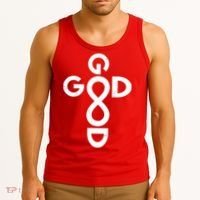 Good Is Good Cross Jesus Logo Tank Top thumb 3