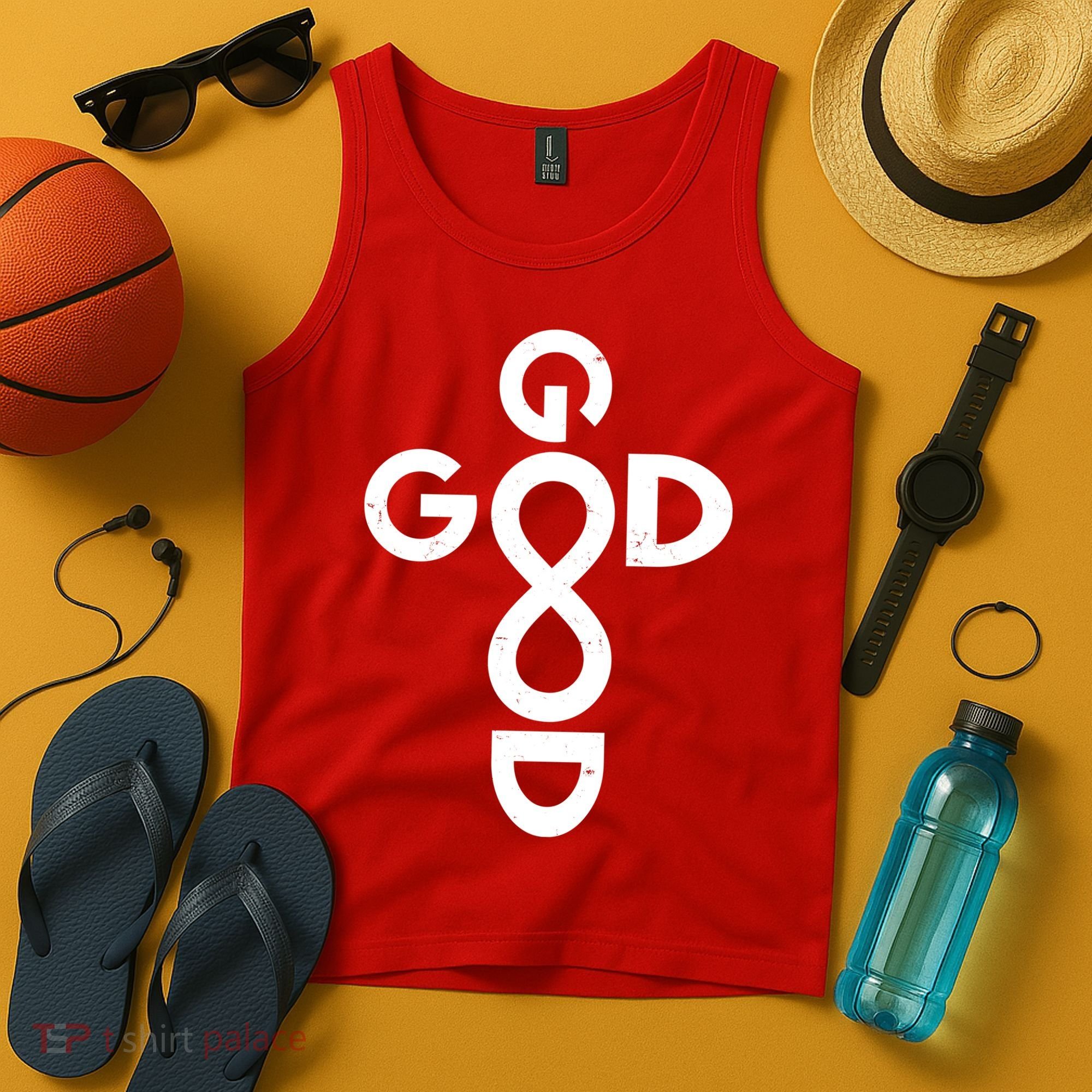 Good Is Good Cross Jesus Logo Tank Top