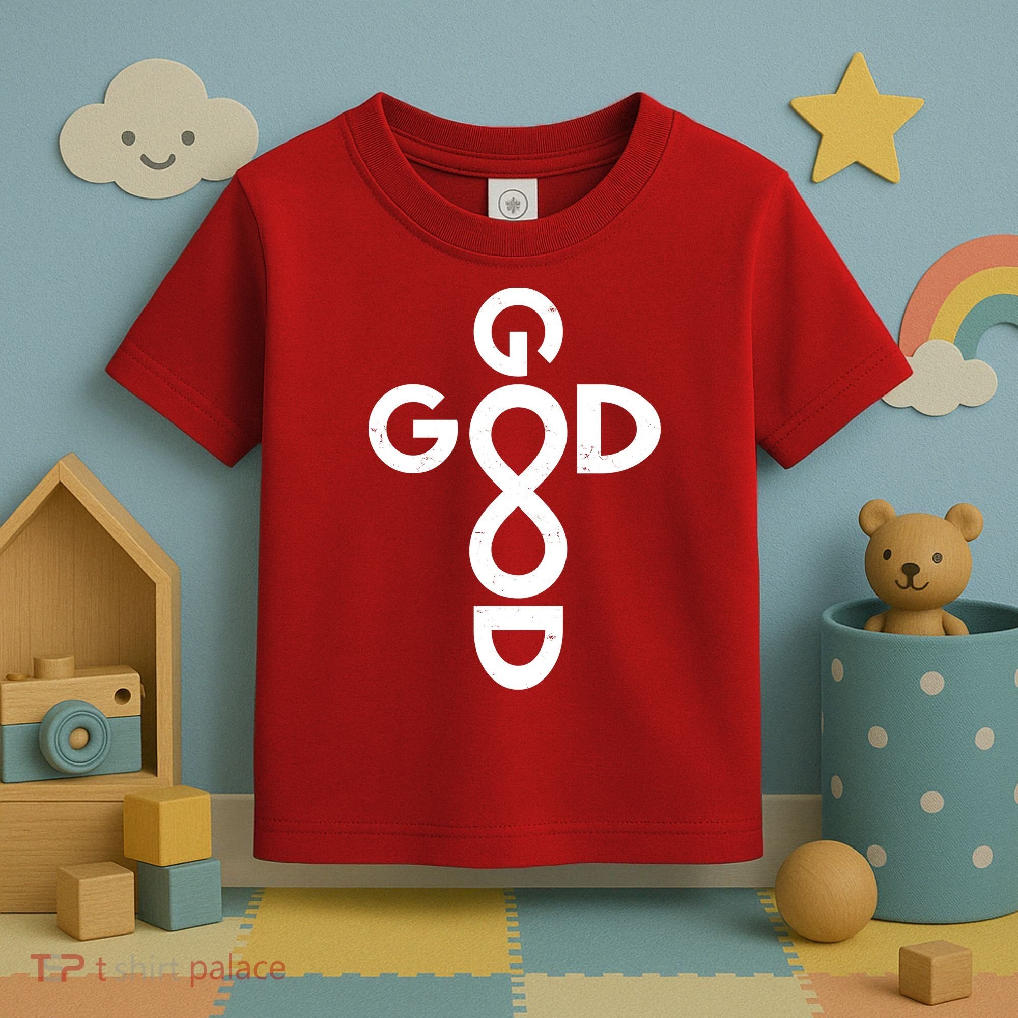 Good Is Good Cross Jesus Logo Toddler T-Shirt