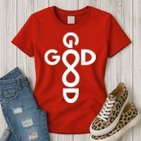 Good Is Good Cross Jesus Logo Women's T-Shirt thumb 3