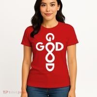 Good Is Good Cross Jesus Logo Women's T-Shirt thumb 4