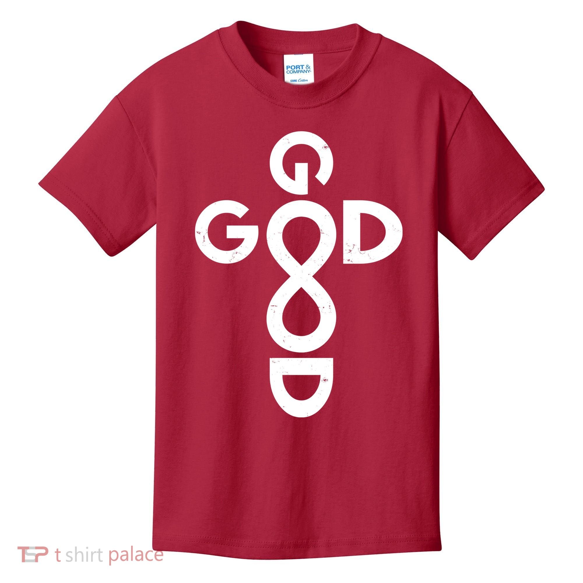 Good Is Good Cross Jesus Logo Kids T-Shirt