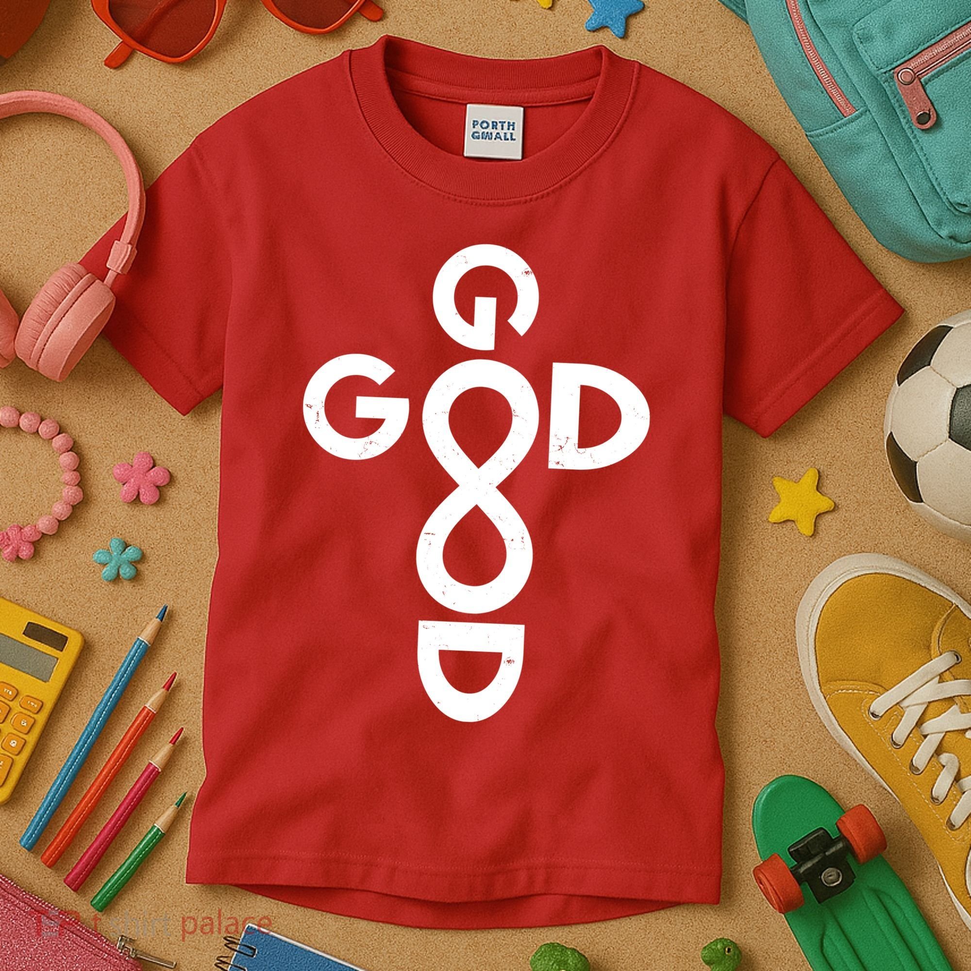 Good Is Good Cross Jesus Logo Kids T-Shirt