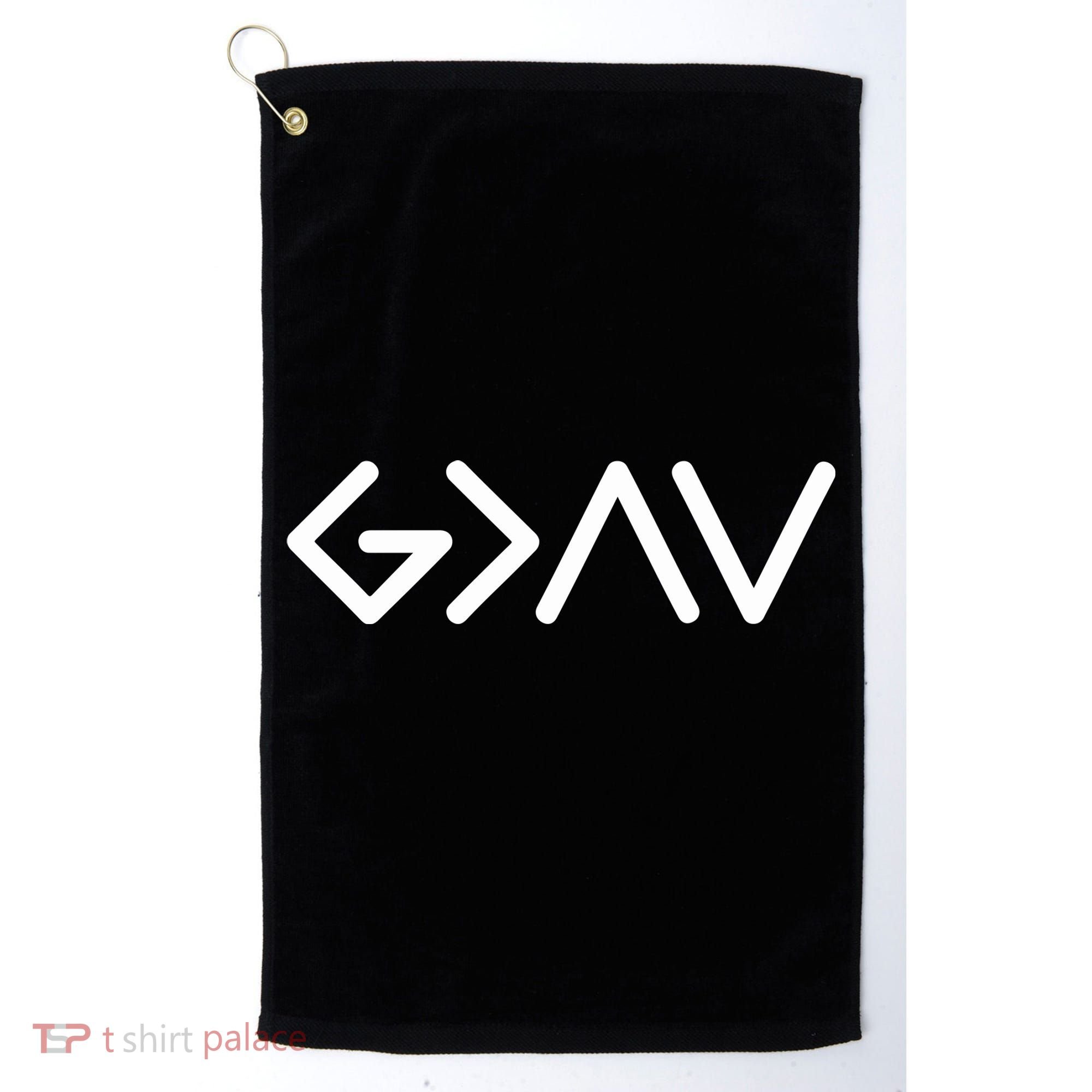 God Is Greater Than The Highs And Lows Golf Towel
