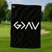 God Is Greater Than The Highs And Lows Golf Towel thumb 1