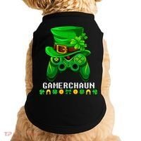 Gamerchaun Irish Gaming St Patricks Day Gamer Doggie Tank thumb 0