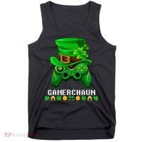 Gamerchaun Irish Gaming St Patricks Day Gamer Tank Top thumb 0