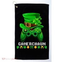 Gamerchaun Irish Gaming St Patricks Day Gamer Golf Towel thumb 0