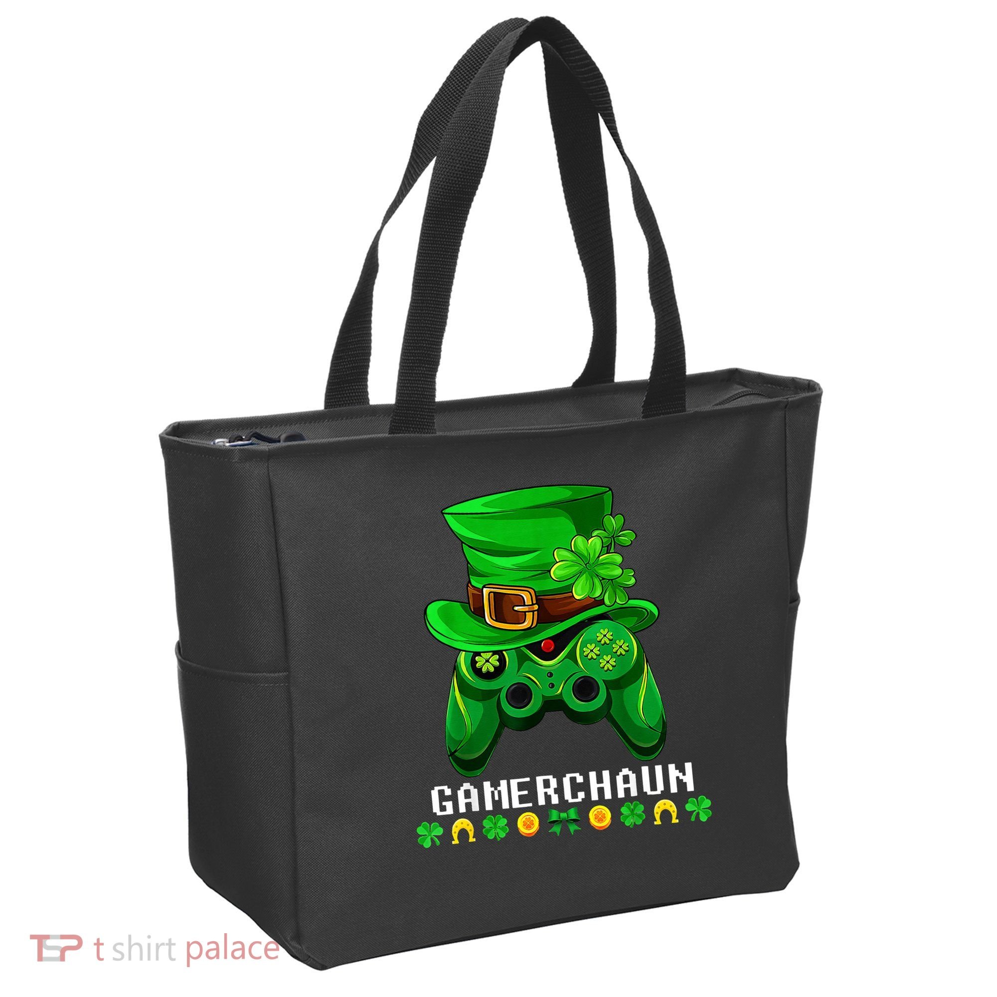 Gamerchaun Irish Gaming St Patricks Day Gamer Tote Bag