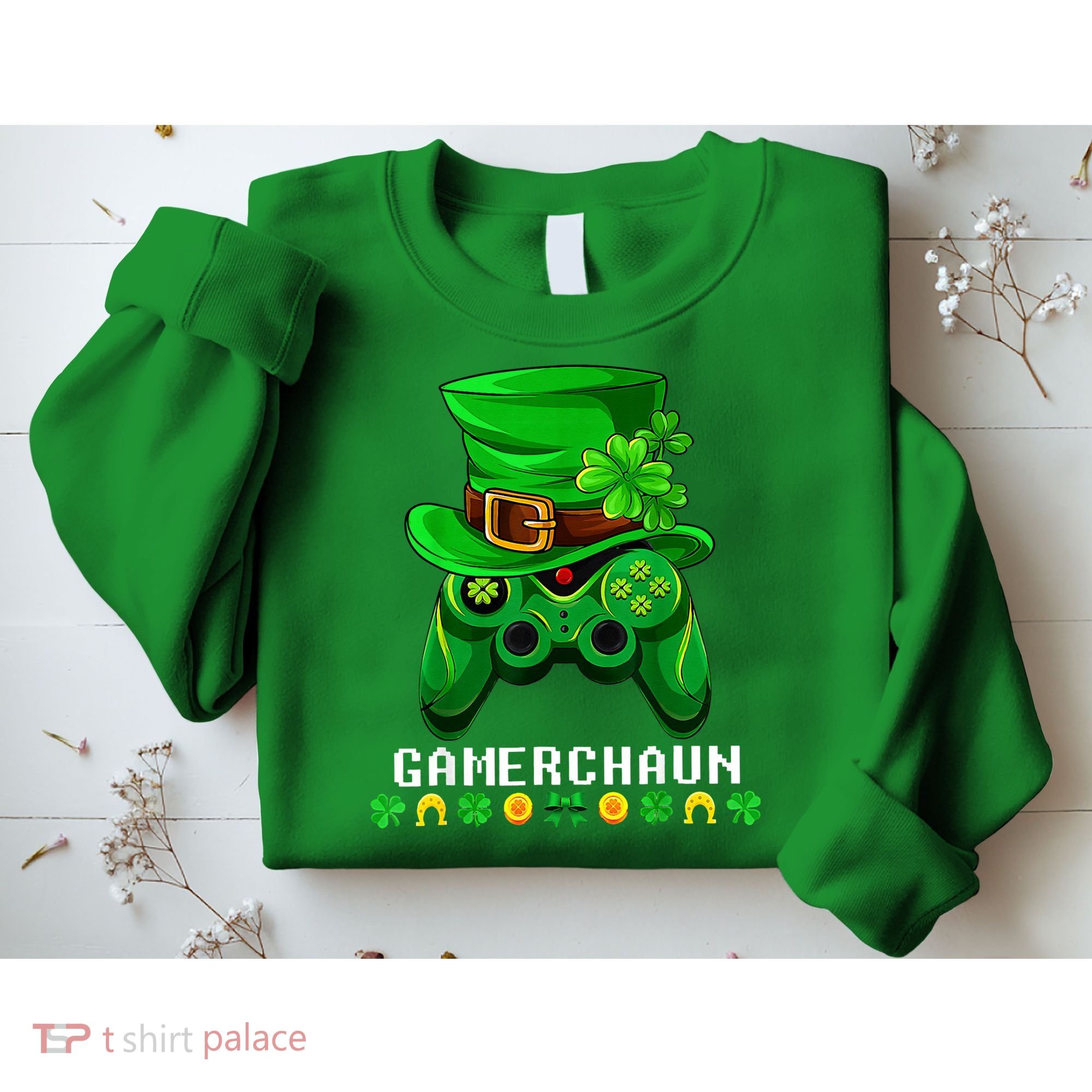 Gamerchaun Irish Gaming St Patricks Day Gamer Sweatshirt