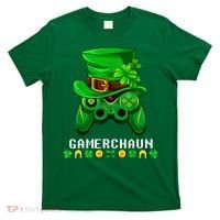 Gamerchaun Irish Gaming St Patricks Day Gamer T-Shirt thumb 0