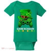 Gamerchaun Irish Gaming St Patricks Day Gamer Baby Bodysuit thumb 0