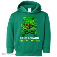 Gamerchaun Irish Gaming St Patricks Day Gamer Toddler Hoodie thumb 0