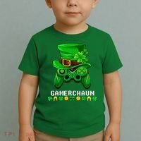 Gamerchaun Irish Gaming St Patricks Day Gamer Toddler T-Shirt thumb 2