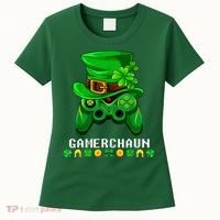 Gamerchaun Irish Gaming St Patricks Day Gamer Women's T-Shirt thumb 0