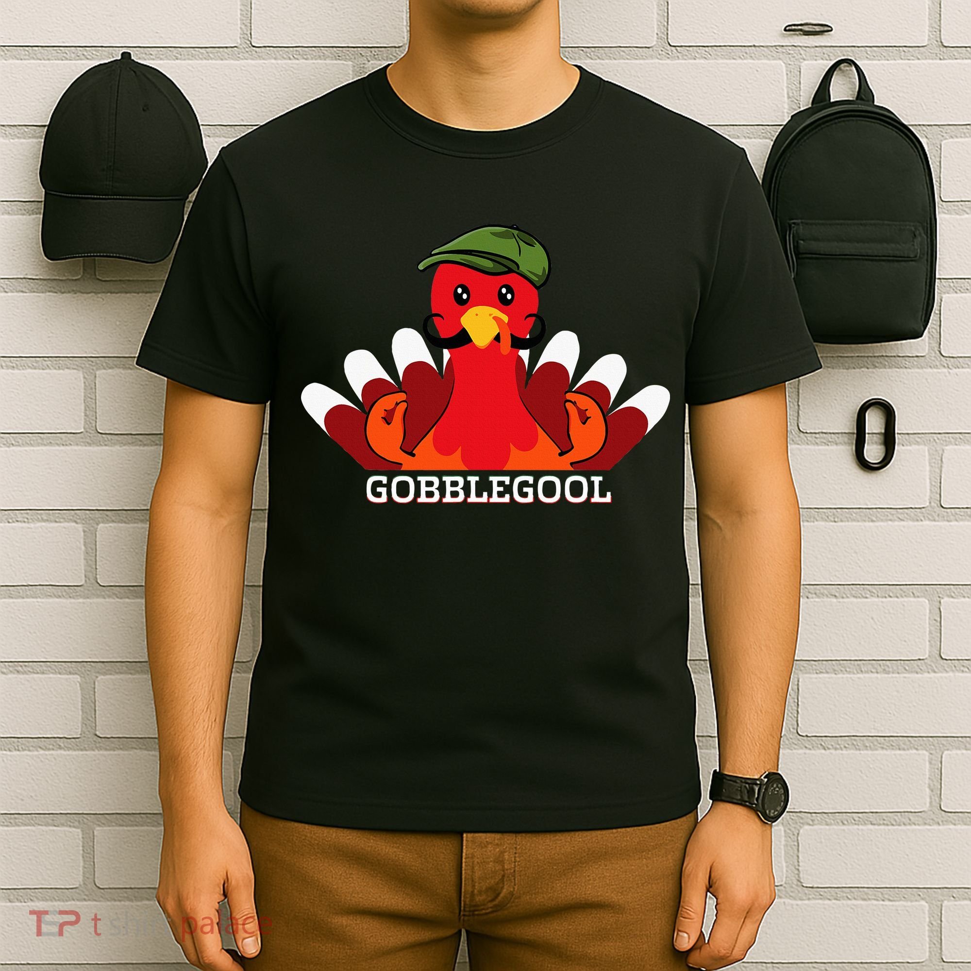 Gobblegool Italian Gobble Turkey Day Fall Thanksgiving T-Shirt