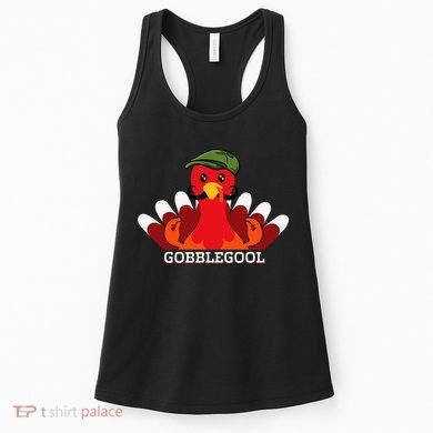 Gobblegool Italian Gobble Turkey Day Fall Thanksgiving Women's Tank Top