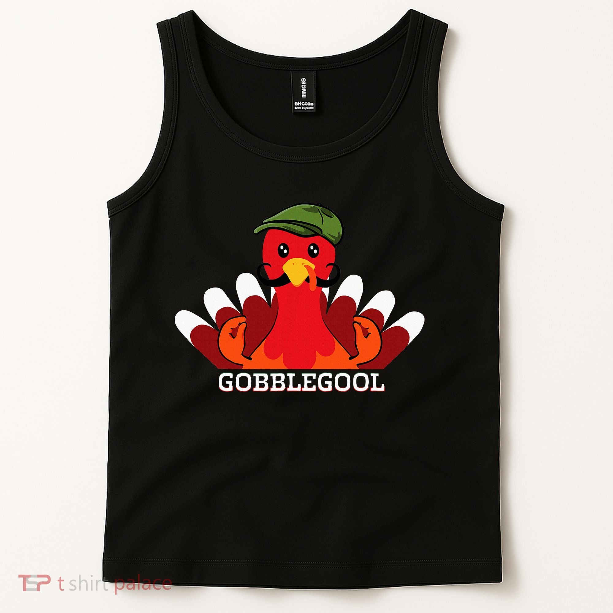 Gobblegool Italian Gobble Turkey Day Fall Thanksgiving Tank Top