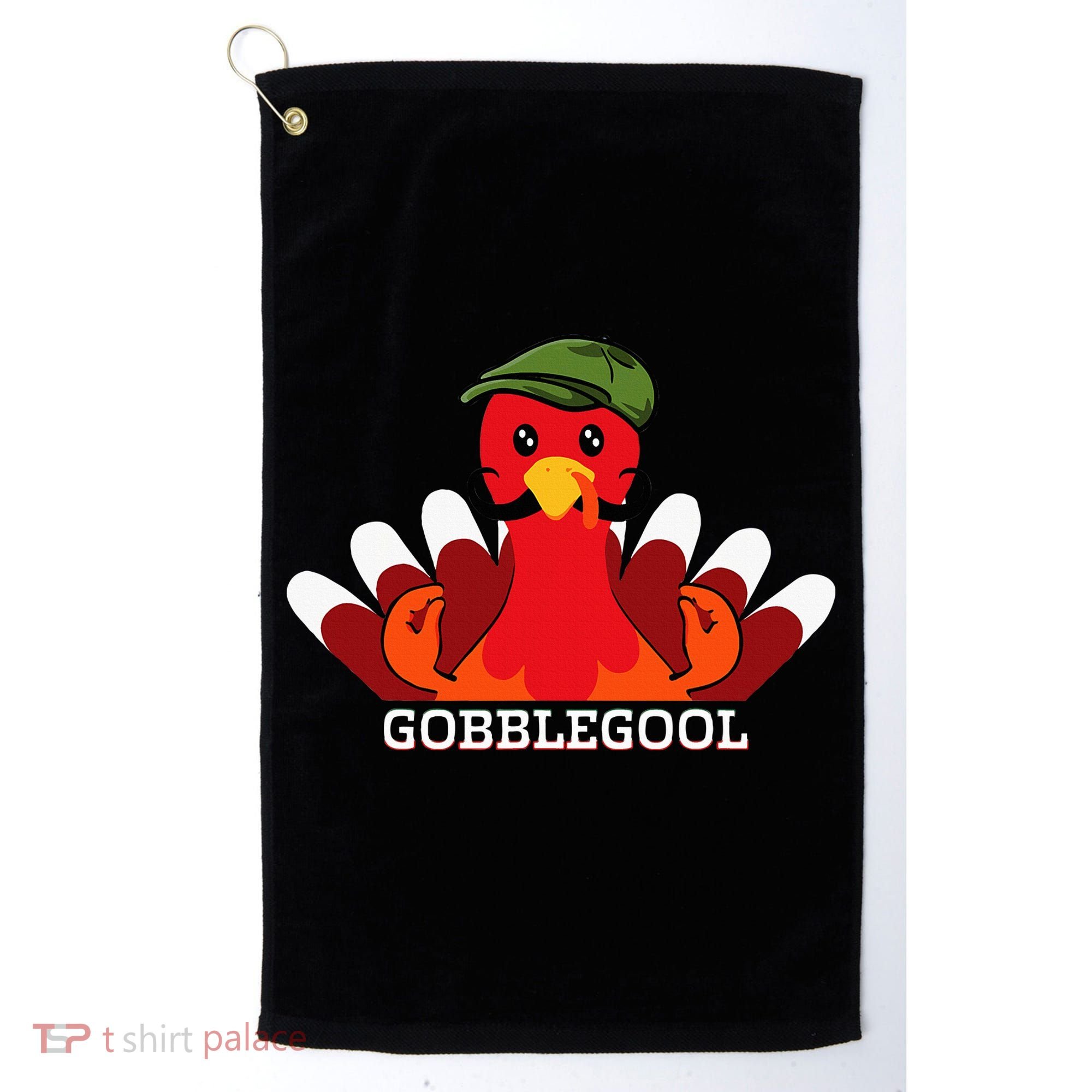 Gobblegool Italian Gobble Turkey Day Fall Thanksgiving Golf Towel