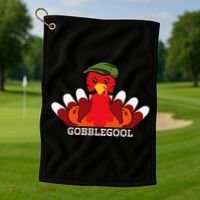 Gobblegool Italian Gobble Turkey Day Fall Thanksgiving Golf Towel thumb 1