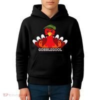 Gobblegool Italian Gobble Turkey Day Fall Thanksgiving Kids Hoodie thumb 4