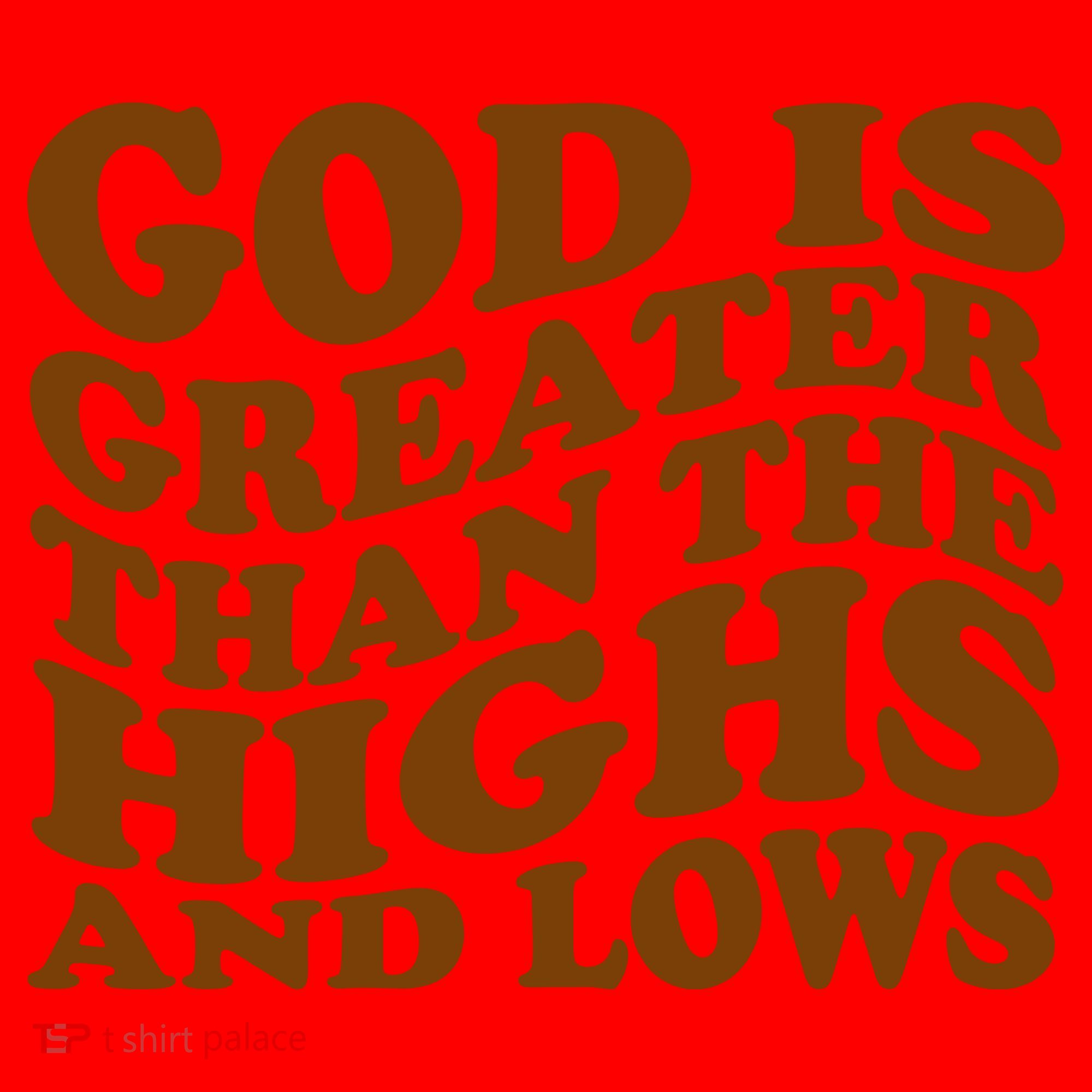 God Is Greater Than The Highs And Lows Santa Hat