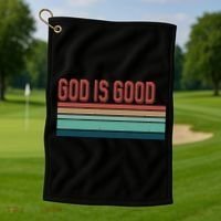 God Is Good All The Time Golf Towel thumb 1